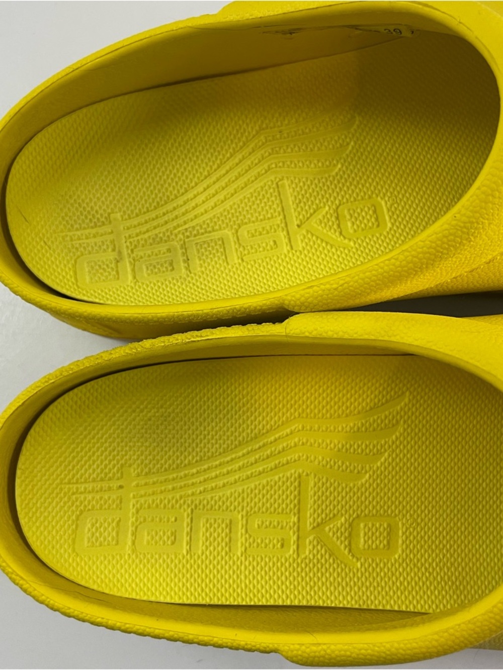 Women’s Yellow Slip-On Comfort Clogs - Picture 7 of 9